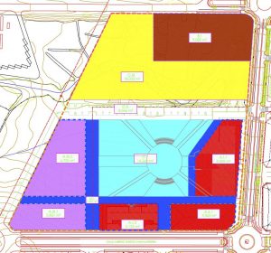 Plano de la zonificación de la modificación urbanística nº 7 del Plan Especial del Campus